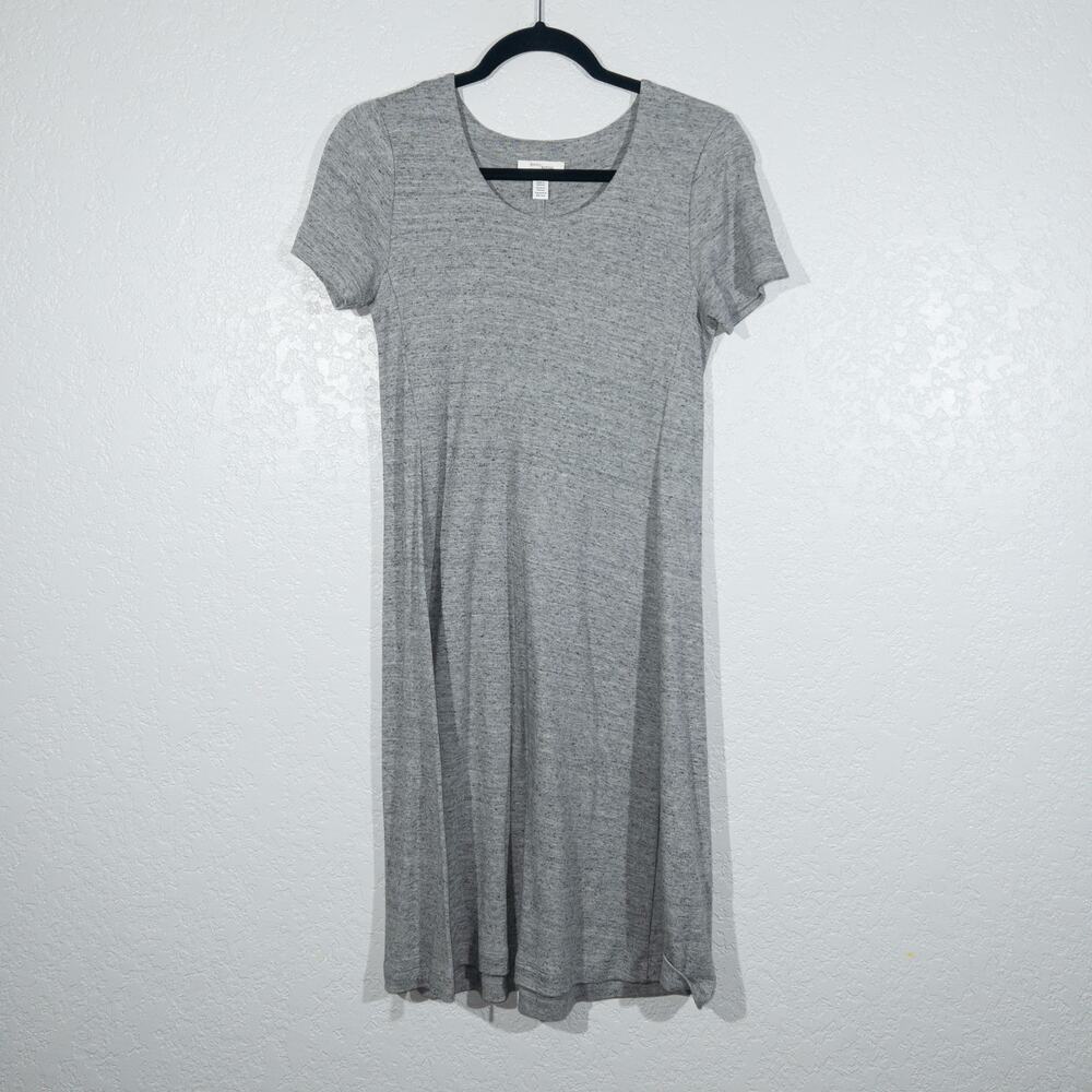 Daily Ritual Gray Heathered T-Shirt Dress Size‎ Small